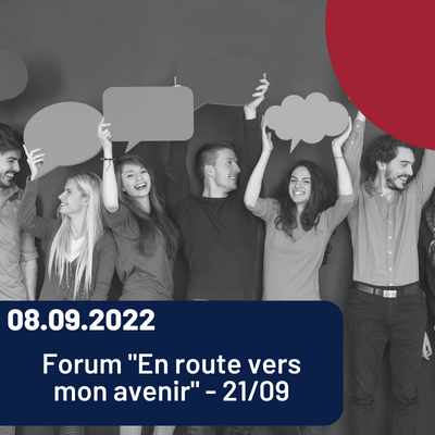 Lire la suite à propos de l’article Forum “En route vers mon avenir” – 21 septembre