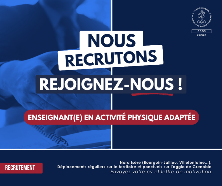 recrutement enseignant(e) en activité physique adaptée